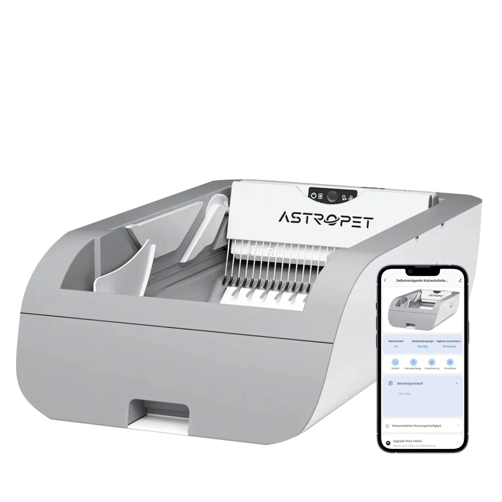 Helios - Selbstreinigende Katzentoilette + Smart App