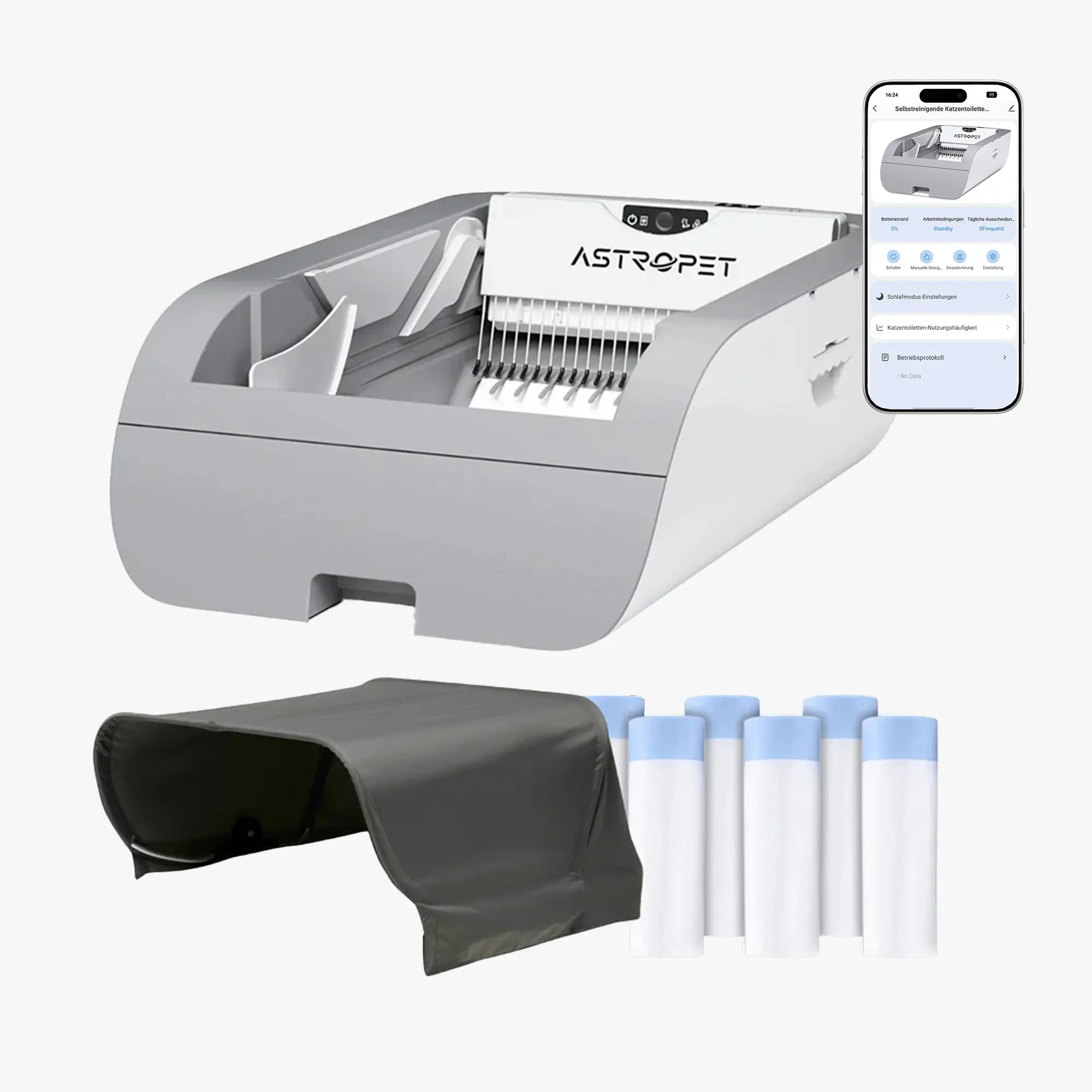 Helios - Self-cleaning Cats toilet - Max package