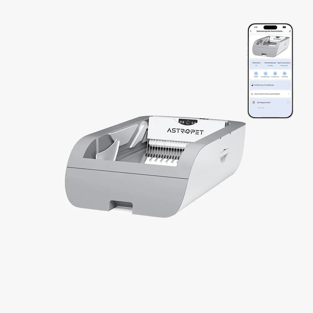 Helios - Selbstreinigende Katzentoilette + Smart App
