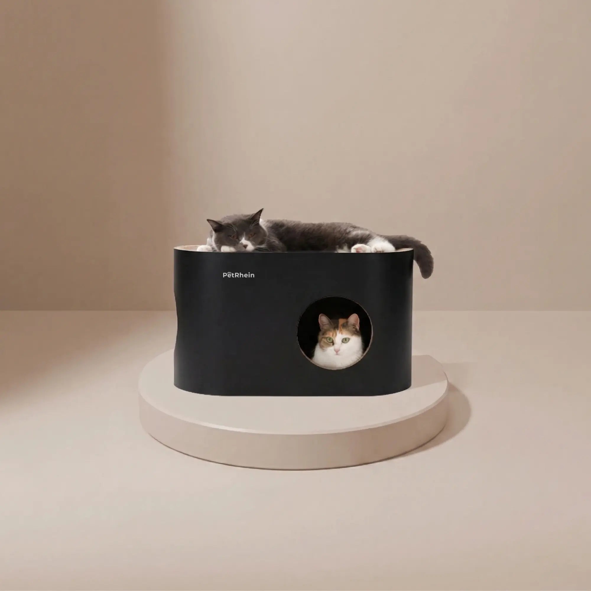 Safari Lodge cat cave with scratching board
