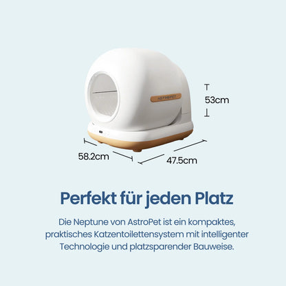Neptune - Selbstreinigende Katzentoilette + Smart App