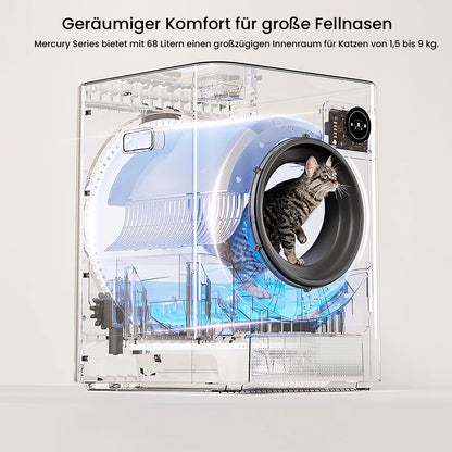 Mercury - Selbstreinigende Katzentoilette - Max Paket