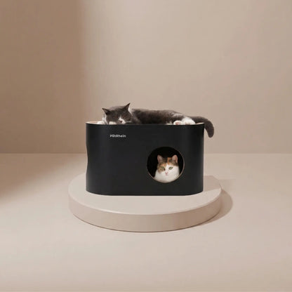 Safari Lodge cat cave with scratching board 